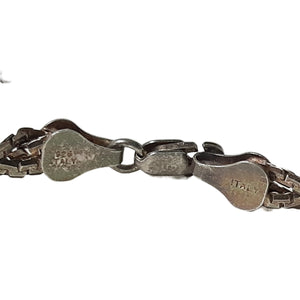 ヴィンテージ イタリアンシルバー925 2連チェーン ブレスレット 5.6g / Vintage Italy Sterling Silver Double Strand Chain Bracelet
