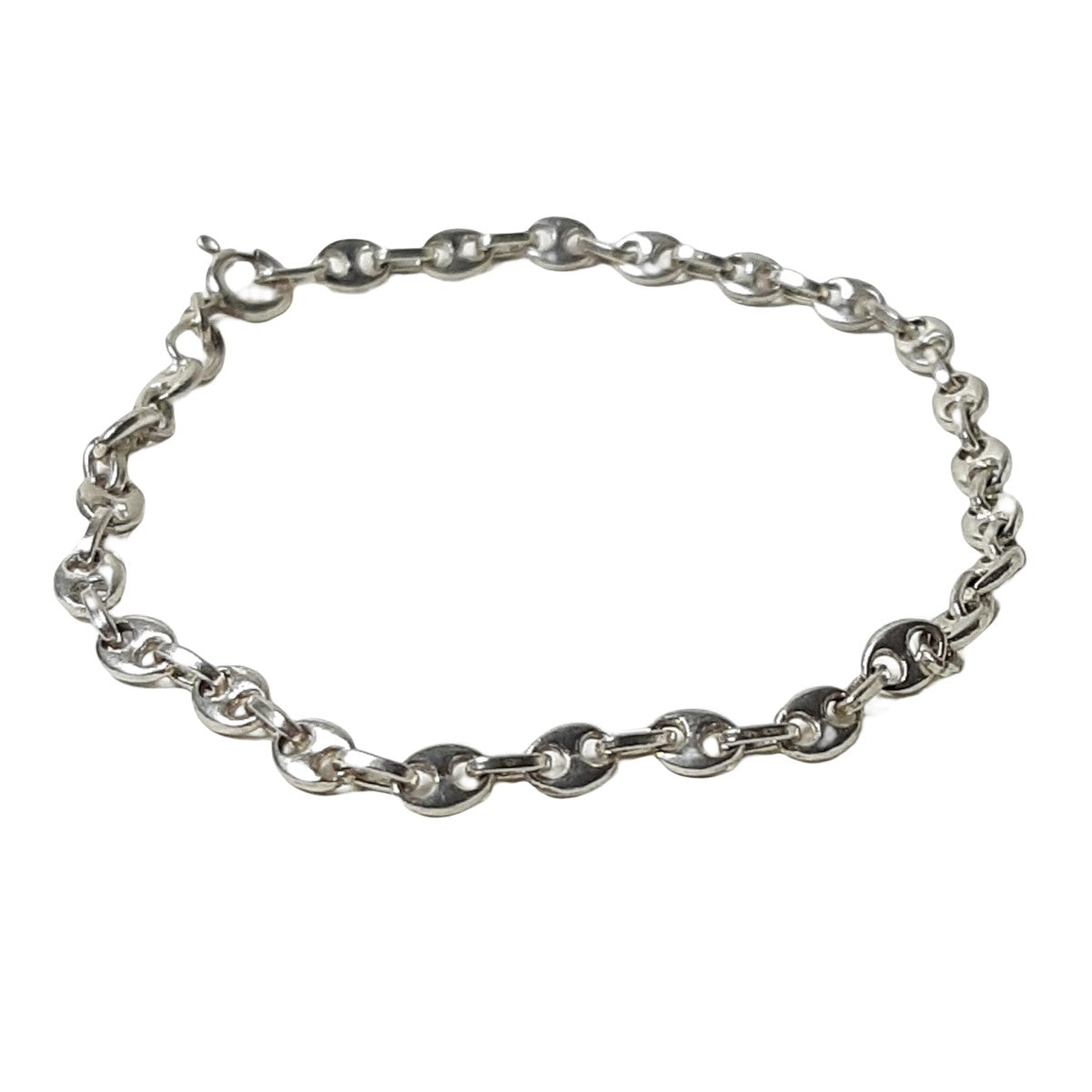 ヴィンテージ イタリアンシルバー925 マリーナチェーン ブレスレット 4.8g / Vintage Italy Sterling Silver Marina Chain Bracelet