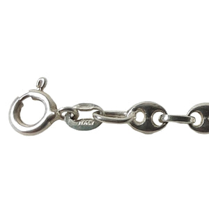 ヴィンテージ イタリアンシルバー925 マリーナチェーン ブレスレット 4.8g / Vintage Italy Sterling Silver Marina Chain Bracelet