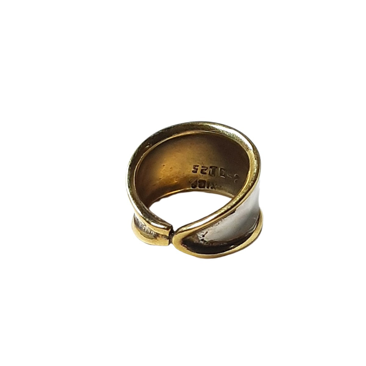 ヴィンテージ メキシカンシルバー925  BRASS リング 9号 3.6g / Vintage Mexico Sterling Silver Brass Ring