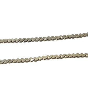 ヴィンテージ イタリアンシルバー925 サーペンタインチェーン ネックレス 7.2g DF8 / Vintage Italy Sterling Silver Serpentine Chain Necklace