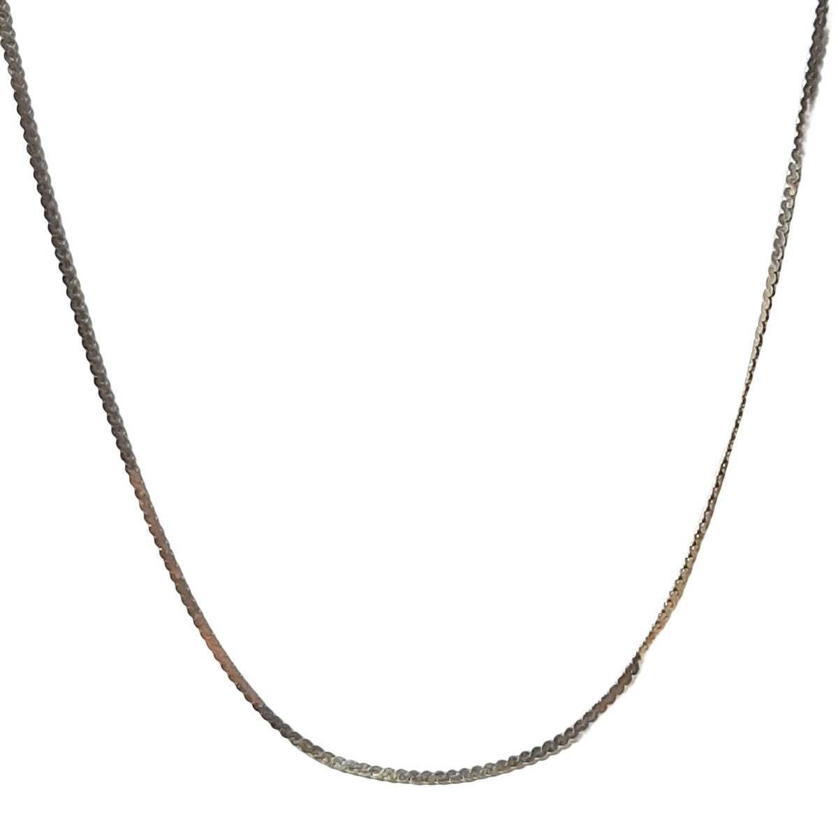 ヴィンテージ イタリアンシルバー925 サーペンタインチェーン ロングネックレス 3.5g DF8 / Vintage Italy Sterling Silver Serpentine Chain Long Necklace