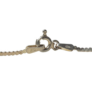 ヴィンテージ イタリアンシルバー925 サーペンタインチェーン ロングネックレス 3.5g DF8 / Vintage Italy Sterling Silver Serpentine Chain Long Necklace