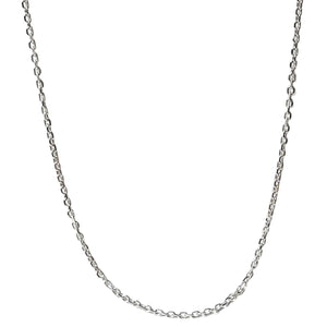 ヴィンテージ シルバー925 ケーブルチェーン 調節付 ネックレス 2.4g DF8 / Vintage Sterling Silver Adjustable Cable Chain Necklace