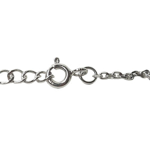 ヴィンテージ シルバー925 ケーブルチェーン 調節付 ネックレス 2.4g DF8 / Vintage Sterling Silver Adjustable Cable Chain Necklace