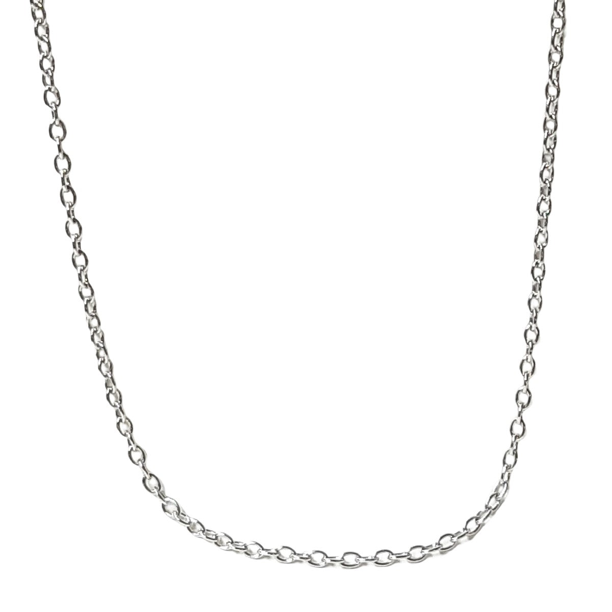 ヴィンテージ シルバー925 ケーブルチェーン ネックレス 2.4g DF8 / Vintage Sterling Silver Cable Chain Necklace