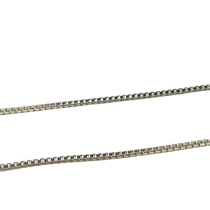 ヴィンテージ イタリアンシルバー925 ボックスチェーン ネックレス 2.7g DF9 / Vintage Italy Sterling Silver Box Chain Necklace