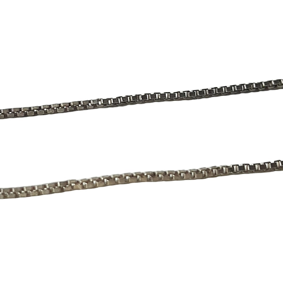 ヴィンテージ イタリアンシルバー925 ボックスチェーン ネックレス 3.7g DF9 / Vintage Italy Sterling Silver Box Chain Necklace