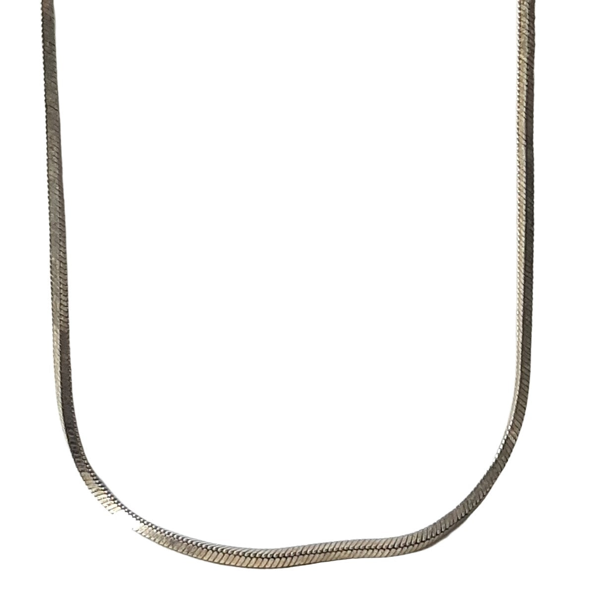 ヴィンテージ イタリアンシルバー925 ボックス スネークチェーン ネックレス 7.4g DF9 / Vintage Italy Sterling Silver Box Snake Chain Necklace