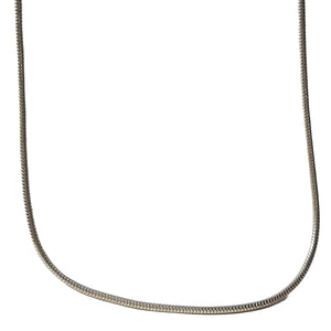 ヴィンテージ イタリアンシルバー925 スネークチェーン ネックレス 7.2g DF9 / Vintage Italy Sterling Silver  Snake Chain Necklace