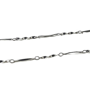 ヴィンテージ シルバー925 ファンシーチェーン ネックレス 1.6g DF9 / Vintage Sterling Silver Fancy Chain Necklace