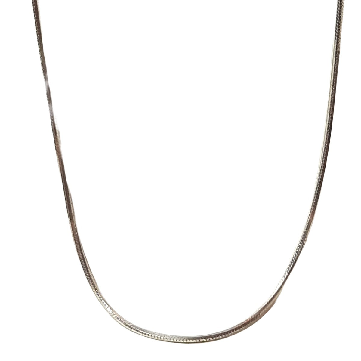 ヴィンテージ シルバー925 ボックス スネークチェーン ロングネックレス 8.0g DF10 / Vintage Sterling Silver Box Snake Chain Long Necklace