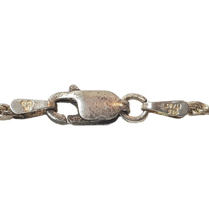 ヴィンテージ イタリアンシルバー925 ロープチェーン ロングネックレス 9.4g DF10 / Vintage Italy Sterling Silver Rope Chain Long Necklace