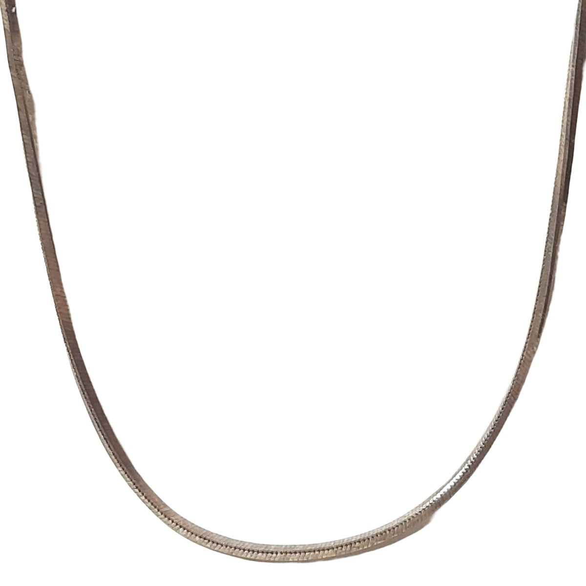 ヴィンテージ イタリアンシルバー925 ボックス スネークチェーン ネックレス 5.7g DF10 / Vintage Italy Sterling Silver Box Snake Chain Necklace
