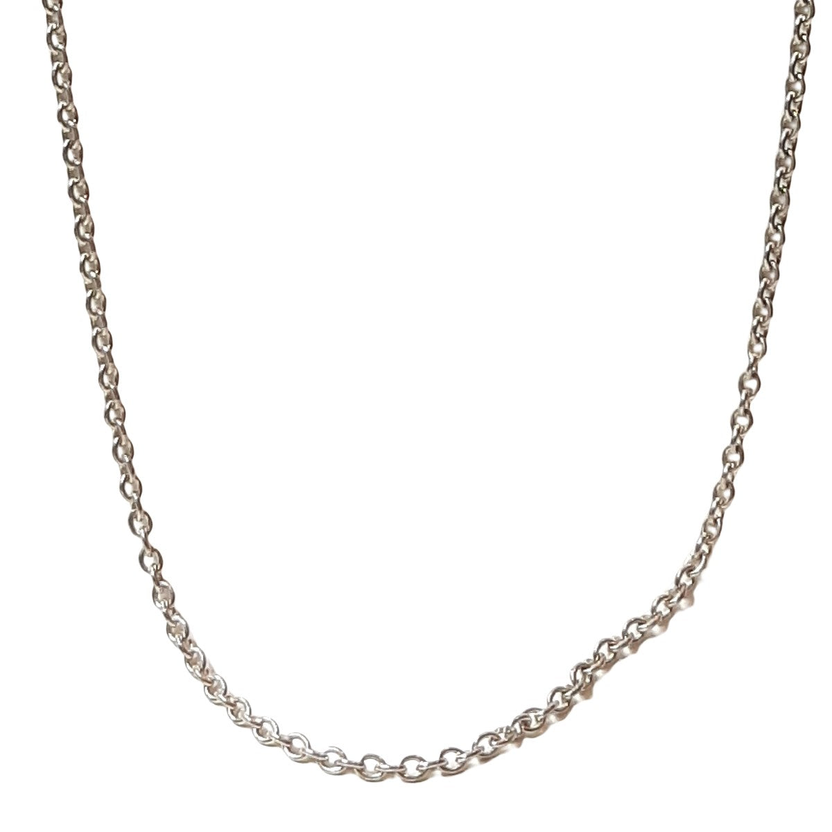 ヴィンテージ シルバー925 ケーブルチェーン ネックレス 2.3g DF10 / Vintage Sterling Silver Cable Chain Necklace