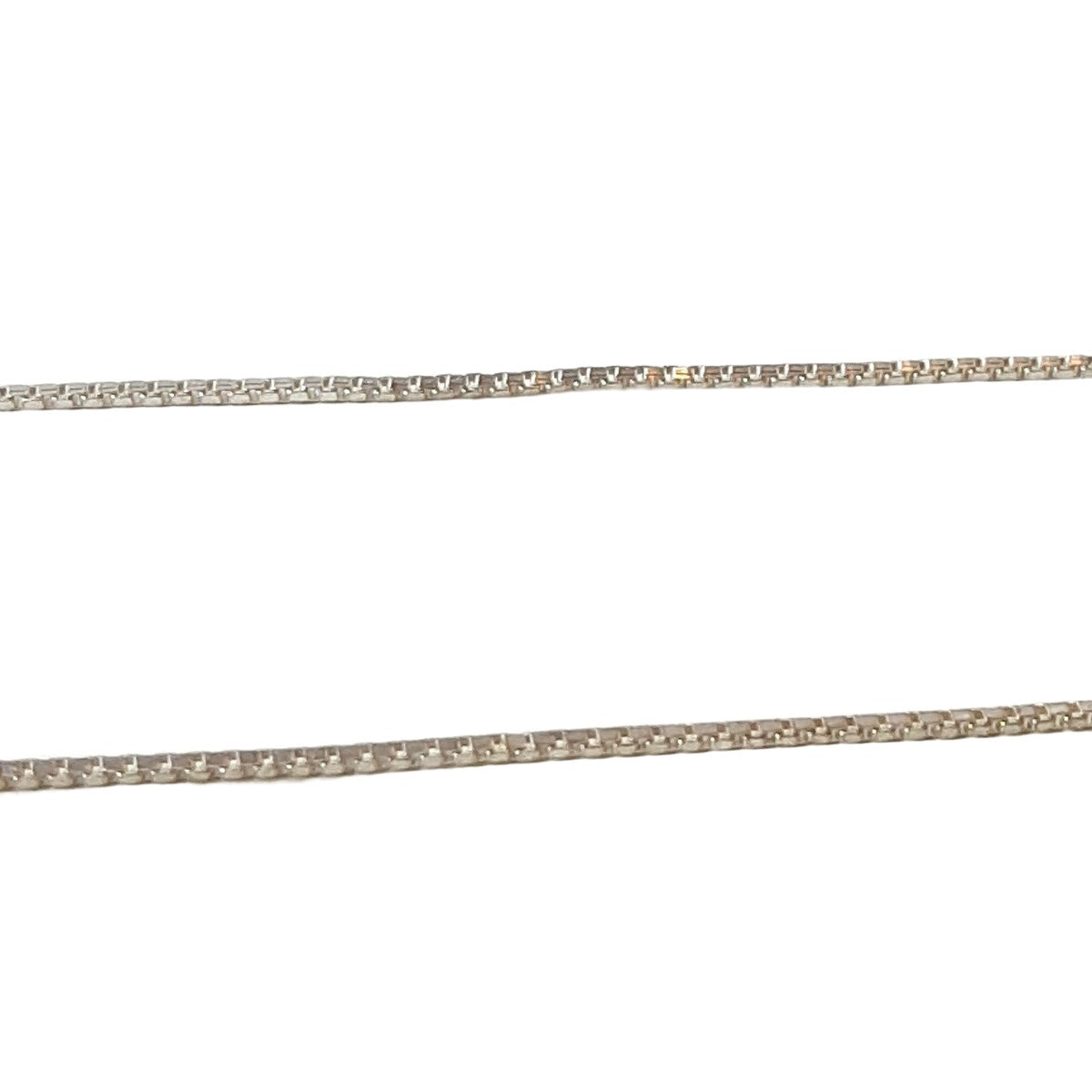 ヴィンテージ イタリアンシルバー925 ボックスチェーン ロングネックレス 2.3g DF10 / Vintage Italy Sterling Silver Box Chain Long Necklace