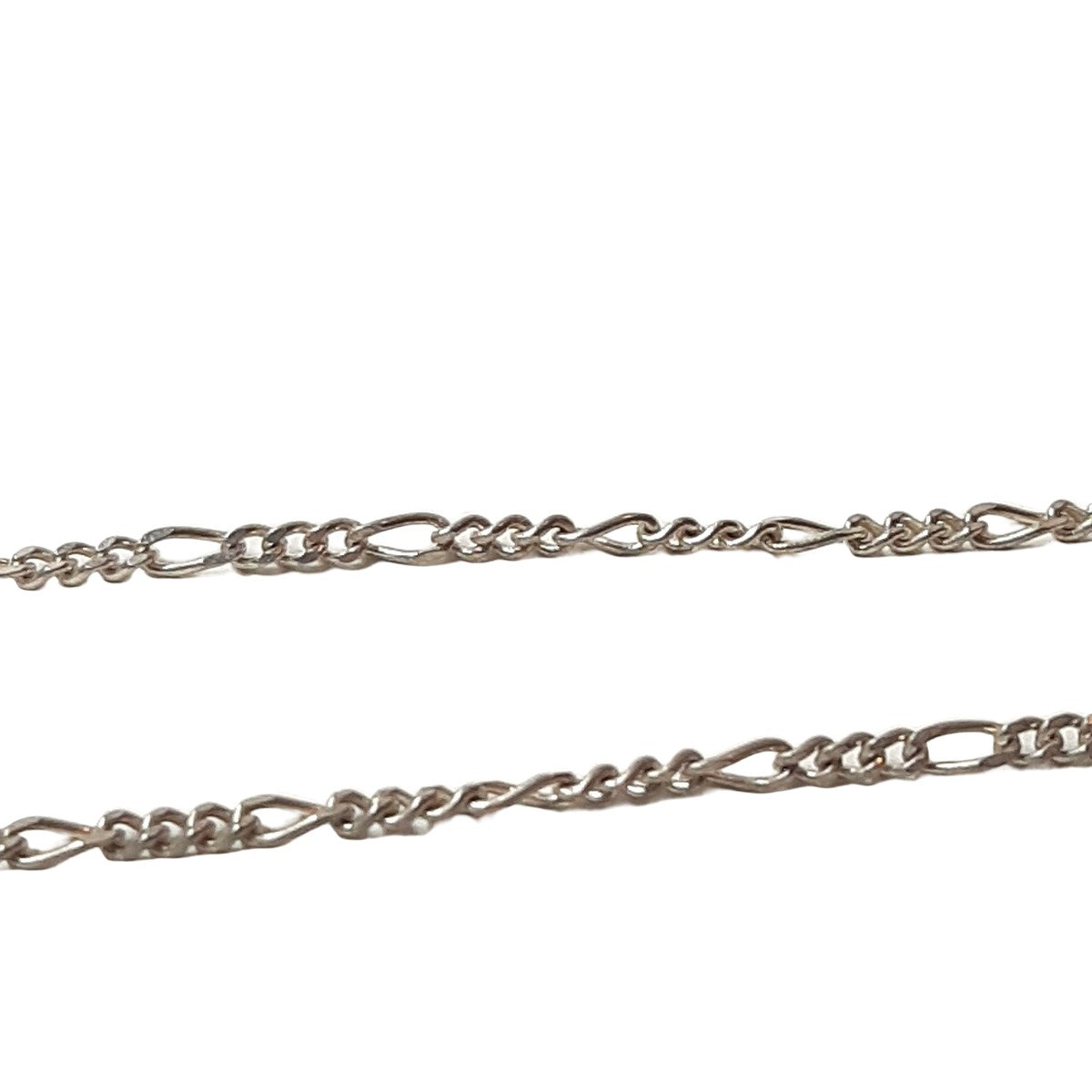 ヴィンテージ イタリアンシルバー925 フィガロチェーン ネックレス 3.6g DF10 / Vintage Italy Sterling Silver Figaro Chain Necklace