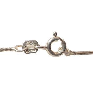 ヴィンテージ イタリアンシルバー925 スネークチェーン ネックレス 1.9g DF10 / Vintage Italy Sterling Silver Snake Chain Necklace