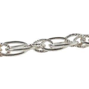 ヴィンテージ イタリアンシルバー925 ファンシーチェーン ブレスレット 16.4g / Vintage Italy Sterling Silver Fancy Chain Bracelet