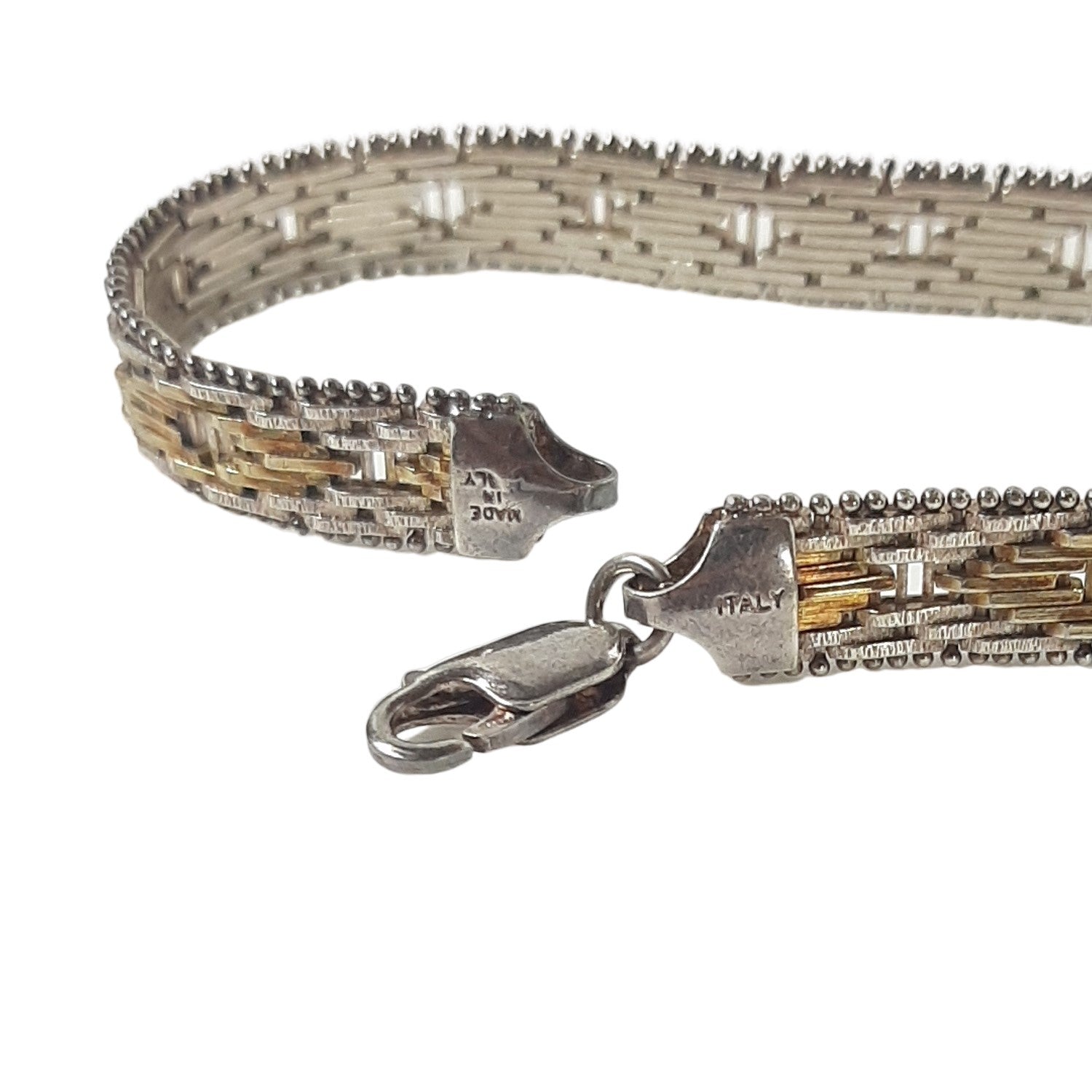 ヴィンテージ イタリアンシルバー925 リッチョチェーン ブレスレット 16.6g / Vintage Italy Sterling Silver Riccio Chain Bracelet