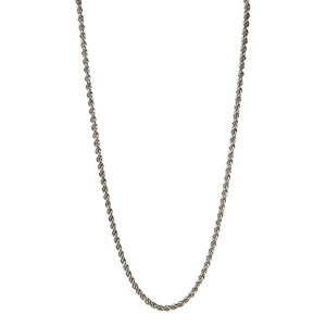 ヴィンテージ シルバー925 ロープチェーン ネックレス 13.9g / Vintage Sterling Silver Rope Chain Necklace