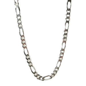 ヴィンテージ イタリアンシルバー925 フィガロチェーン ネックレス 43g / Vintage Italy Sterling Silver Figaro Chain Necklace