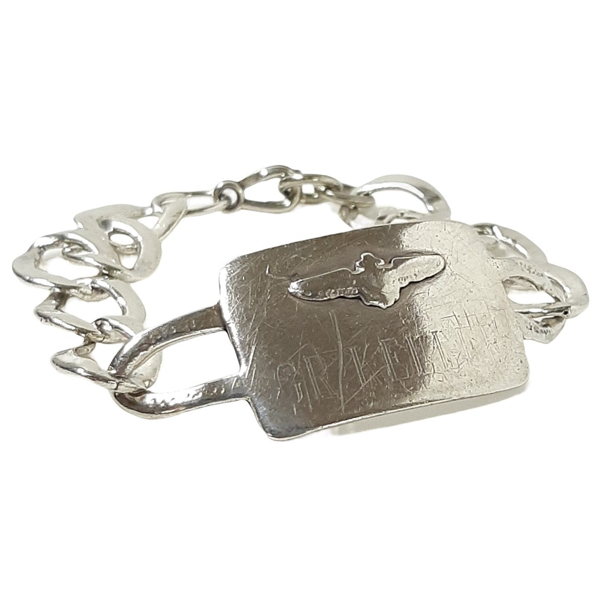 ヴィンテージ シルバー925 WWII US エアフォース IDブレスレット 24.5g / Vintage Sterling Silver WWII US  Air Force ID Bracelet