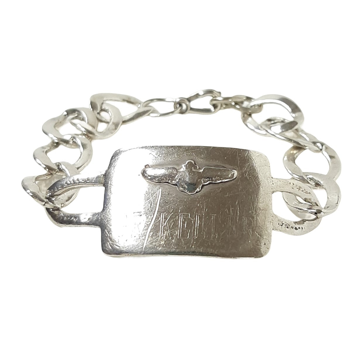 ヴィンテージ シルバー925 WWII US エアフォース IDブレスレット 24.5g / Vintage Sterling Silver WWII US  Air Force ID Bracelet