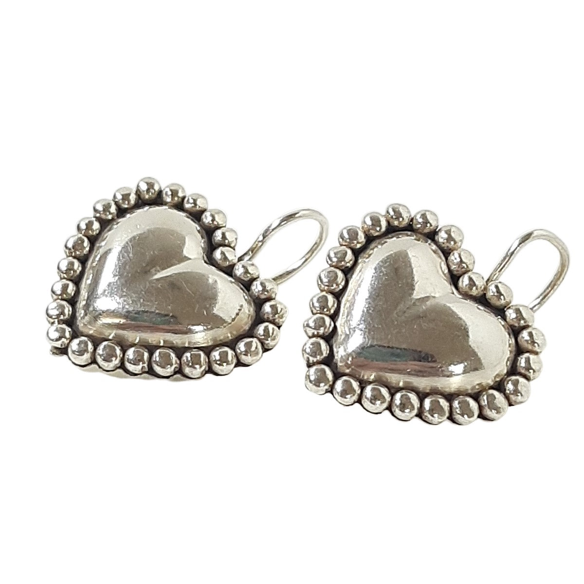 ヴィンテージ シルバー925 ハート ダングル ピアス 10g / Vintage Sterling Silver Heart Dangle Piercing