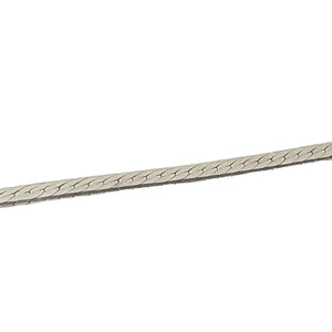 ヴィンテージ イタリアンシルバー925 ヘリンボーンチェーン ブレスレット 2.6gDF8 / Vintage Italy Sterling Silver Herringbone Chain Bracelet