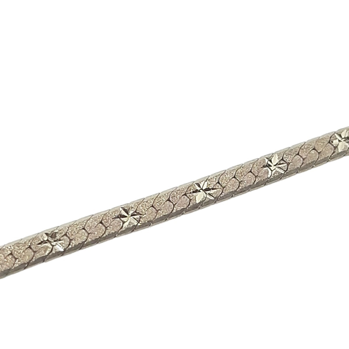 ヴィンテージ イタリアンシルバー925 ヘリンボーンチェーン ブレスレット 2.6gDF8 / Vintage Italy Sterling Silver Herringbone Chain Bracelet