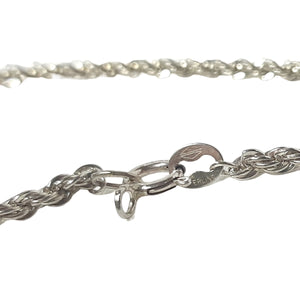 ヴィンテージ シルバー925 ロープチェーン ブレスレット 3.3gDF8 / Vintage Sterling Silver Rope Chain Bracelet