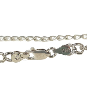 ヴィンテージ イタリアンシルバー925 ダブルチェーン ブレスレット 4.1gDF8 / Vintage Italy Sterling Silver Double Chain Bracelet