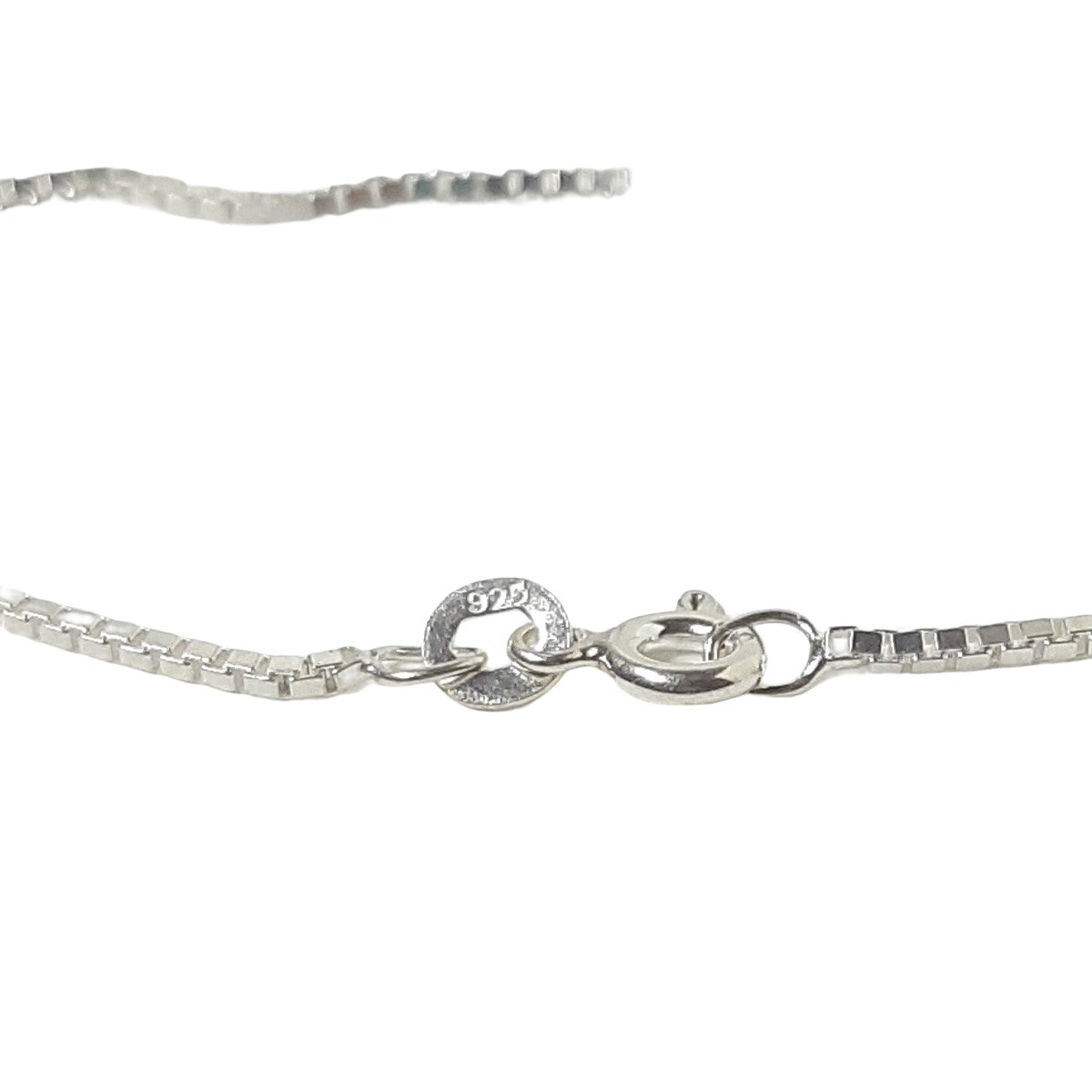 ヴィンテージ シルバー925 ボックスチェーン ブレスレット 1.5gDF8 / Vintage Sterling Silver Box Chain Bracelet