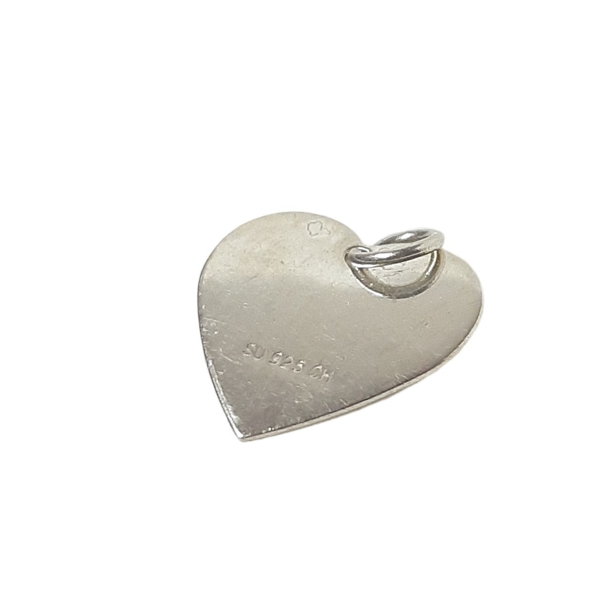 ヴィンテージ シルバー925 ハート チャーム ペンダント 1.5gDF8 / Vintage Sterling Silver Heart Charm Pendant