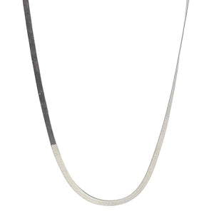 ヴィンテージ イタリアンシルバー925 ヘリンボーンチェーン ネックレス 8.2gDF11 / Vintage Italy Sterling Silver Herringbone Chain Necklace