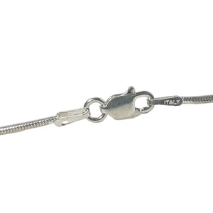 ヴィンテージ イタリアンシルバー925 スネークチェーン ネックレス 4.2g DF11 / Vintage Italy Sterling Silver Snake Chain Necklace