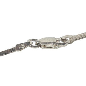 ヴィンテージ イタリアンシルバー925 ボックス スネークチェーン ネックレス 6.9g DF11 / Vintage Italy Sterling Silver Box Snake Chain Necklace