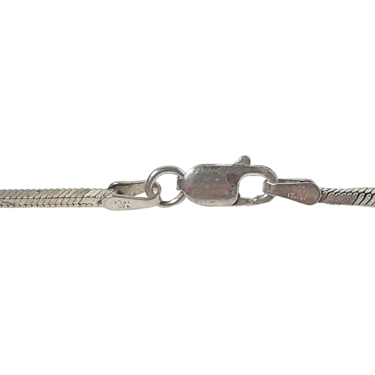 ヴィンテージ イタリアンシルバー925 ボックス スネークチェーン ネックレス 6.5g DF11 / Vintage Italy Sterling Silver Box Snake Chain Necklace