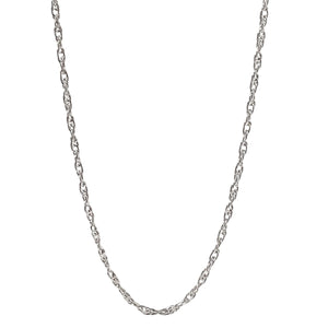 ヴィンテージ アメリカンンシルバー925 Aco ロープチェーン ロングネックレス 8.7g DF11 / Vintage USA Sterling Silver Rope Chain Long Necklace