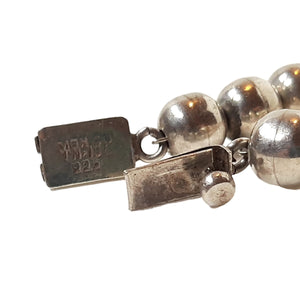 ヴィンテージ メキシカンシルバー925 TAXCO シルバービーズ ブレスレット 31g / Vintage Mexico Sterling Silver Beaded Bracelet