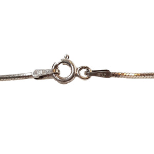 ヴィンテージ イタリアンシルバー925 ヘリンボーンチェーン ネックレス 4.7g / Vintage Italy Sterling Silver Herringbone Chain Necklace