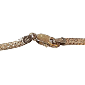 ヴィンテージ イタリアンシルバー925 2Pac ヘリンボーンチェーン ロングネックレス 9.7g / Vintage Italy Sterling Silver Herringbone Chain Long Necklace