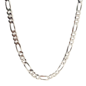 ヴィンテージ イタリアンシルバー925 フィガロチェーン ロングネックレス 34.4g / Vintage Italy Sterling Silver Figaro Chain Long Necklace