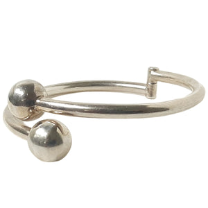 ヴィンテージ シルバー925 クランパー バングル ブレスレット18.5g / Vintage Sterling Silver Clamper Bangle Bracelet