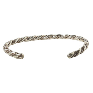 ヴィンテージ シルバー925 ツイステッドワイヤー バングル 11.5g / Vintage Sterling Silver Twisted Wire Cuff Bracelet