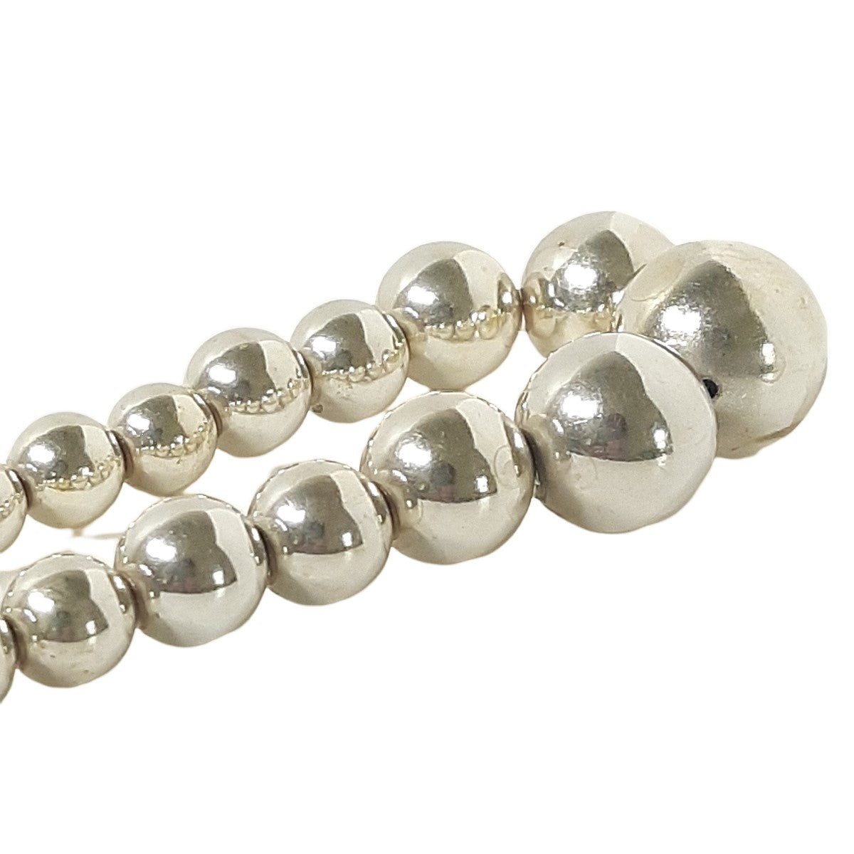 ヴィンテージ シルバー925 シルバービーズ ネックレス 67.1g / Vintage Sterling Silver Beaded Necklace