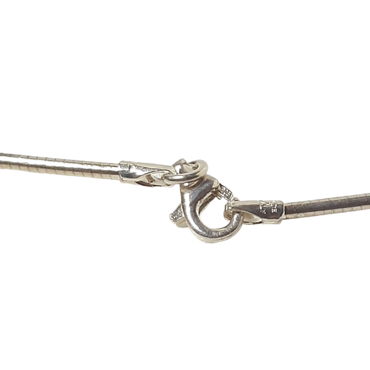 ヴィンテージ イタリアンシルバー925 オメガチェーン ネックレス 7.8gDF12 / Vintage Italy Sterling Silver Omega Chain Necklace