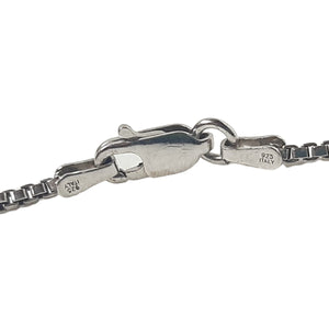 ヴィンテージ イタリアンシルバー925 ボックスチェーン ロングネックレス 8.3gDF12 / Vintage Italy Sterling Silver Box Chain long Necklace