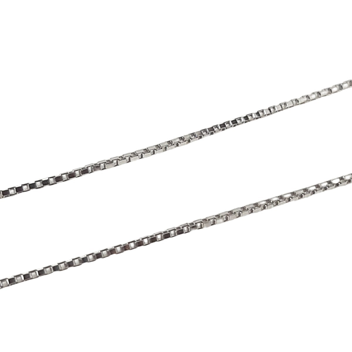 ヴィンテージ シルバー925 ボックスチェーン ネックレス 2.4gDF12/ Vintage Sterling Silver Box Chain Necklace